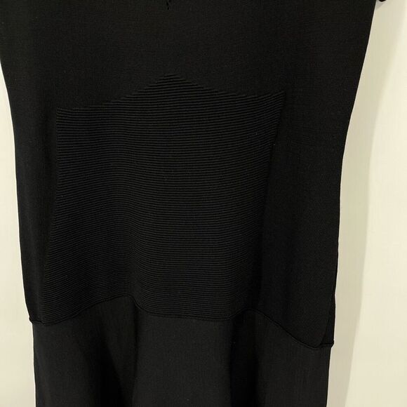 Julia Jordan Stretch Knit Fit & Flare Short Sleeve Dress Black Women's Size XLG - Picture 5 of 7